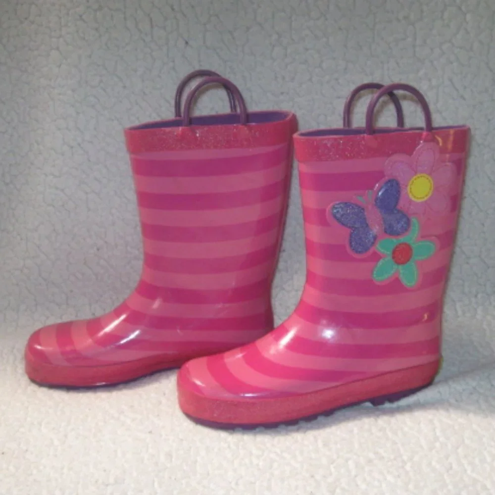 Girls Western Chief Butterfly/Flower Rainboots
